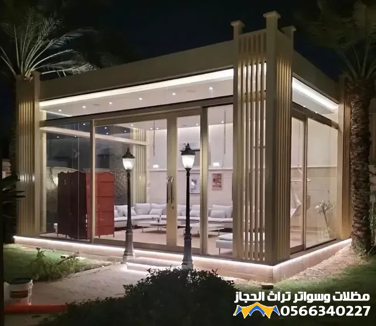 ملاحق ومجالس خارجية جدة حي النعيم | تصميم وتنفيذ ملاحق عصرية