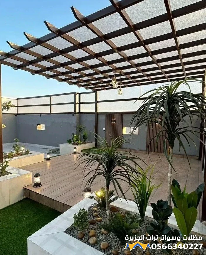 تصميم مظلات وشالات حدائق جدة ومكة والطائف