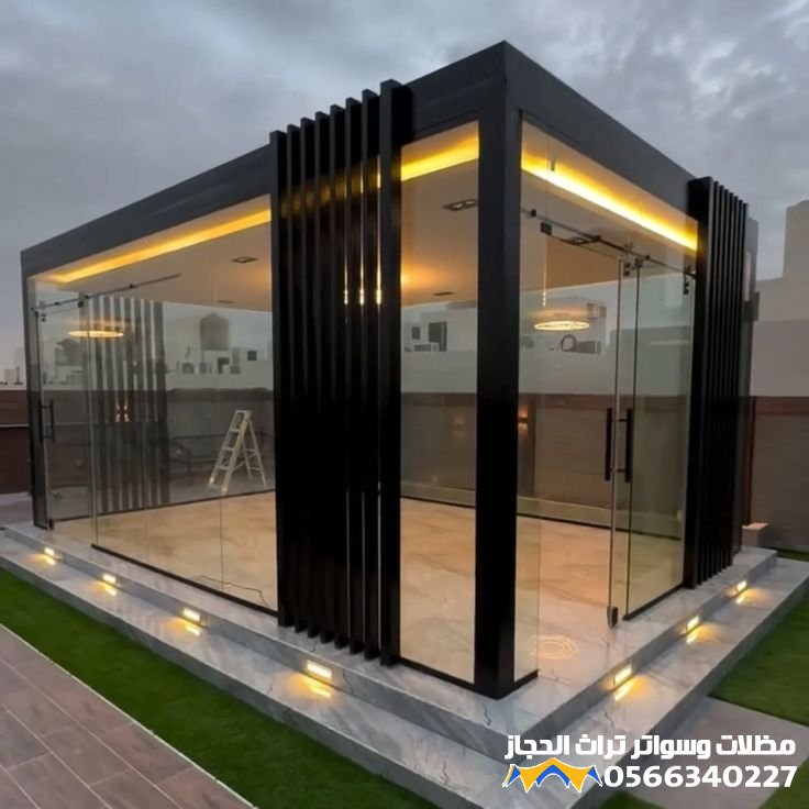 تصميم مجالس زجاجية في جدة بأفكار حديثة للفلل والاستراحات